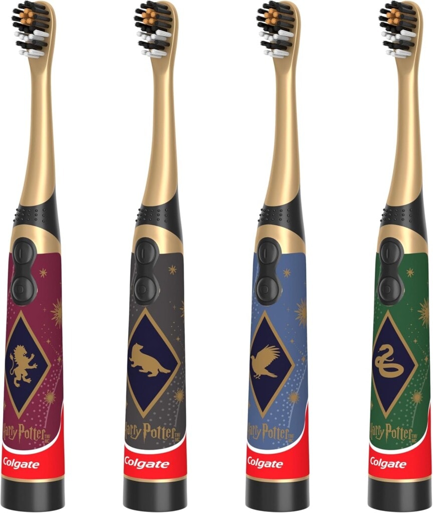סט 4 מברשות שיניים חשמליות לילדים Colgate Harry Potter (כולל סוללות!) רק ב₪63!