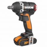 WORX מברגת/מקדחת אימפקט חזקה במיוחד 20V!  + סט 2 סוללות נטענות