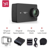 YI 4K+ Action Camera (Black) + Original Waterproof Case + Original Spare Battery + Charging Dock + Soft Lens Cover $325.99