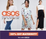 20% הנחה על כל בגדי ההריון בASOS בשימוש בקופון BEBE20