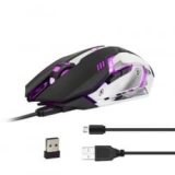 לוהט! ZERODATE X70 – עכבר גיימינג אלחוטי+חוטי+ נטען + תאורת LED בשלל צבעים – רק 6.99$