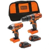 BLACK+DECKER 18V – סט 2 מקדחות/מברגות אימפקט – עם 2 סוללות – כ700 ש”ח עד הבית!