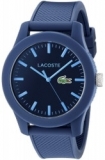 שעון לגבר Lacoste  Blue Resin Watch with Textured Silicone Band רק 69$ כולל משלוח עד הבית!