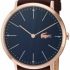 שעון לגבר Lacoste  Blue Resin Watch with Textured Silicone Band רק 69$ כולל משלוח עד הבית!