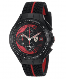 שעון לגבר Ferrari Race Day Chronograph Black Rubber Strap רק 124$ כולל משלוח עד הבית!