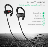 8 שעות שימוש!! BlitzWolf® BW-BTS3 – אוזניות ספורט אלחוטיות  ב-$19.19 כולל משלוח!