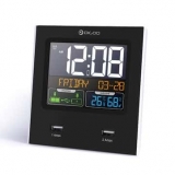 Digoo DG-C3X – שעון דיגיטאלי-  כולל מד-חום / מד-לחות / שעון מעורר + 2 יציאות להטענה – לבית / למשרד – ב-10.49 $!