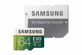 כרטיס זיכרון – Samsung EVO Select – 64GB–     ב-92.5 ₪, כולל אחריות אמזון !
