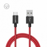 הכבל המומלץ הרשמי! – BlitzWolf USB-C סופר איכותי! סרוג, חזק ומהיר במיוחד! רק ב3.69$! (צבע שחור)