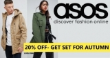 | ASOS | מתכוננים לעונה הקרה עם 20% הנחה על קולקצית הסתיו לגברים ונשים!