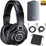 דיל לאודיופילים – Audio-Technica ATH-M40x Professional Studio Monitor Headphones + FiiO A3 Amp – ב646 ש”ח