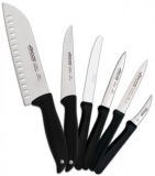 חיתוך מחיר חד! סט 6 סכינים מבית ARCOS: סכין שף סנטוקו, סכין מטבח, סכיני ירקות וסכין טורנה ב₪99 בלבד!