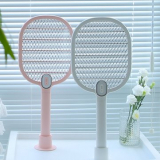 Electric Mosquito Swatter Mosquito Dispeller Rechargeable LED Electric Insect Bug Fly Mosquito Killer Racket 3-Layer Net Gardening from Home and Garden on