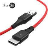 סט 3 כבלים איכותיים ומומלצים – BlitzWolf® BW-TC14 USB-C רק ב28 ש”ח כולל משלוח!