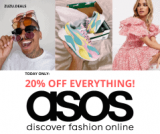 חגיגה בASOS! ליום אחד בלבד! 20% הנחה על כל האתר! כן! כל האתר!