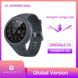 זה יגמר מהר! Amazfit Verge Lite – שעון ספורט חכם ויפיפה בגרסה גלובלית ללא מכס! רק ב$60.99!