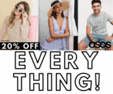 חגיגה בASOS עם קופון חדש! 20% הנחה על כל האתר ליום אחד בלבד! כל האתר!!!