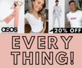 ASOS | קופון 20% הנחה על כל האתר! ליום אחד בלבד! נייק, אדידס, פומה, ניו באלאנס, ריבוק ועוד עשרות מותגים שווים! הכל בפנים! וכפל מבצעים!