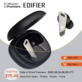 הכי זול אי פעם!  EDIFIER TWSNB2 TWS ANC – אוזניות משובחות עם סינון רעשים אקטיבי רק ב$68.49!!!