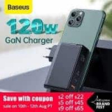 מטען חחחחחזק! Baseus 120W GaN USB Charger עם תמיכה בהטענת מחשבים (אפילו 2!), טאבלטים ועוד בשלל טכנולוגיות הטענה מהירה – QC4.0 QC3.0 PD3.0 רק ב$41.47!