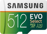 כרטיס הזיכרון הכי מומלץ Samsung EVO Select נפח 512GB בצניחת מחיר! רק 103.58$ / 351 ש”ח
