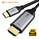 כבל CABLETIME Thunderbolt 3 USB Type C HDMI, תומך 4K@60Hz רק ב7.34$!