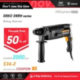 פטישון DEKO DKRH20H3 600W רק ב$32.59 כולל משלוח מהיר!