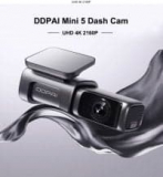 DDPai Dash Cam Mini5 4K – מצלמת רכב איכותית במיוחד עם 4K, זיכרון מובנה 64GB, GPS וWIFI 5GHZ רק  ב77$