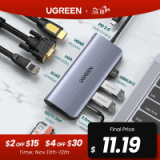 מפצל UGREEN USB HUB C HUB – למחשב הנייד רק ב9.19$!