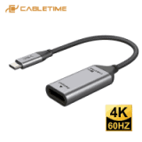 מתאם תצוגה/מסך CABLETIME USB C to Displayport 4K 60Hz רק ב6.99$!