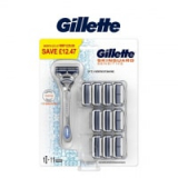 מארז ידית + 11 סכיני גילוח Gillette – Skinguard Sensitive רק ב₪82