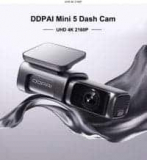 DDPai Dash Cam Mini5 4K – מצלמת רכב איכותית במיוחד עם 4K, זיכרון מובנה 64GB, GPS וWIFI 5GHZ רק ב$99.82