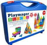 מזוודת מגנטים Playmager עם 100 חלקים רק ב₪95 ומשלוח חינם!