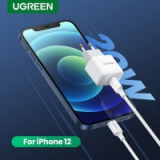 UGREEN Mini PD Charger 20W – מטען מהיר USB-C קומפקטי במיוחד לטעינה מהירה של אייפון 12 ועוד רק ב11.99$! עם כבל MFI רק $21.99!