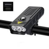 XANES LV-F004 3/5xT6 3000Lumens – פנס אופניים משולב סוללת 10,000mAh ב$24.83