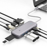 BlitzWolf® BW-TH8 – מפצל / USB-C HUB עם 11 חיבורים באחד ב$34.99