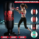 120/160cm Inflatable Boxing Bag Training Pressure Relief Exercise Water Base Punching Standing Sandbag Fitness Equipment Gift|