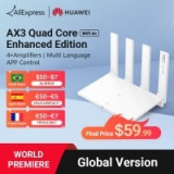 ראוטר MESH חזק ומשתלם! HUAWEI WiFi AX3 Enhanced Edition – מהדורה גלובלית בלעדית לאליאקספרס ב$63.58