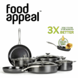 סט סירים ומחבתות 10 חלקים Food Appeal Biocook רק ב₪339 + משלוח חינם עד הבית! (2 צבעים לבחירה!)