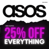 ASOS | קופון חדש! 25% הנחה על כל האתר ליומיים בלבד! (+ כפל הנחות)