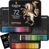 עפרונות צבעוניים איכותיים של Castle Art ב$33.99!