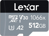 כרטיס זיכרון Lexar Professional 1066x 512GB מהיר במיוחד! U3/A2/160Mb רק ב$35.49!