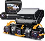 מצלמת רכב Pruveeo D90 – עם 3 מצלמות רק בכ₪474!