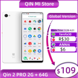 115.0US $ 20% OFF|Global Version QIN 2 Pro 2GB 64GB Mobile Phone 5.5” Full Screen 576*1440P 13MP Rear Camera Smartphone 2100mAh Battery Android 9|Cellphones|