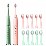12.47US $ |Newest Sonic Electric Toothbrushes for Adults Kids Smart Timer Rechargeable Whitening Toothbrush IPX7 Waterproof 4 Brush Head|Electric Toothbrushes|