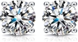 עגילי יהלום Moissanite – מבחר גדלים ומשלוח חינם! 1.6 קארט רק ב27.99$!