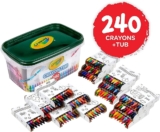 קריולה 240 צבעים איכותיים CRAYOLA רק ב₪64