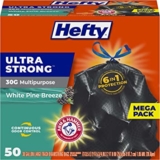 50 שקיות זבל Hefty גדולות וחזקות במיוחד רק ב$16.19 (+15$ הנחה בקנייה מעל 50$!)