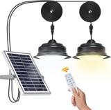 זוג מנורות תלויות עם פאנל סולארי ושלט רק ב$24.99 ומשלוח חינם!