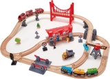 סט רכבת מעץ Hape Wooden Busy City Train רק ב₪245 ומשלוח חינם!